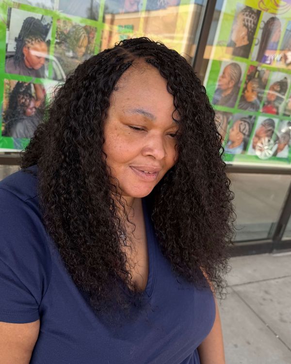 Boho braids with curly ends Coon Rapids MN — Jenny Luxe Braids